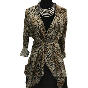Leopard Print Women's Cardigan